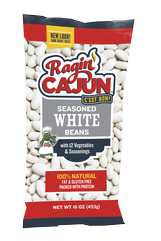Ragin Cajun White Beans w/Seasoning & Vegetables 16 oz.